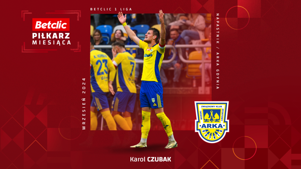 Karol Czubak Named September Player of the Month in Betclic 1 Liga