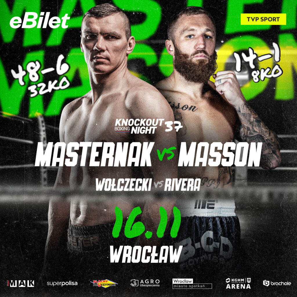 Knockout Boxing Night 37: Masternak vs. Masson Set for Wrocław